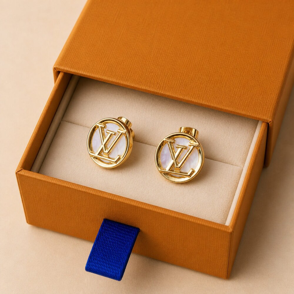 Louis Vuitton Signature Earrings Style 10 | New with Box - Picture 2 of 9